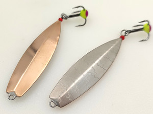 Фото Блесна окуневая Таракан45 подвес серебро-бериль