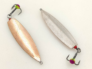 Фото Зимняя блесна Ния45 серебро-бериль