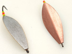 Фото Зимняя блесна MF Клоп VP 33мм впай медь