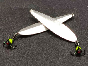 Фото Зимняя блесна MF Ice "Сергеич" серебро 39мм