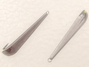 Фото Блесна литая "Гвоздь Тощий ХЭВИ" старое серебро 40мм, впай 3.6 гр