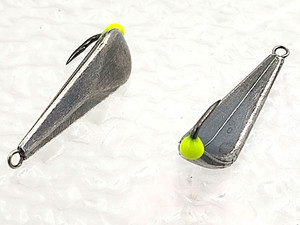 Фото Блесна литая "Гвоздь Нано" старое серебро, впай 25мм, 2.3 гр