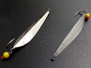 Фото Зимняя блесна Маралистик90 VV Широкий 45мм 3,9г впай мельхиор