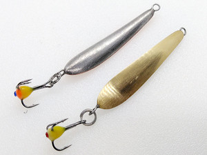 Фото Зимняя блесна Капля латунь 36мм подвес