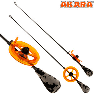 Фото Удочка зимняя Akara Leader Elit L блеснилка с тюльпаном Or-GR LEL-O-GR