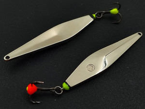 Фото Блесна Ромбодротик 58мм 9.5г подвес мельх-мельх