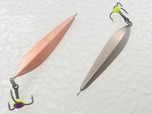 Фото Зимняя блесна Блик 120 мельхиор-медь 40мм