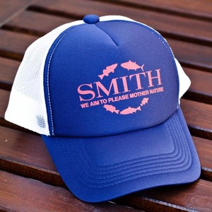 Фото Кепка SMITH синяя c белой сеткой red logo (WNARD-SM-04)