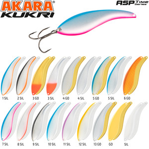 Фото Блесна колебалка Akara Asp Time Kukri AAK-60-12-2/SIL