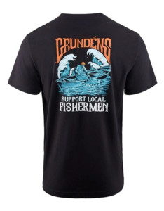 Фото Футболка Grundens Support Fishermen SS T-Shirt, Black, M