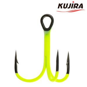 Фото Крючки Kujira серия 536 тройник с покрытием YEL 536-BNY-12-F10