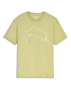 Фото Футболка Simms Trout Outline T-Shirt, Tent Green, XXL