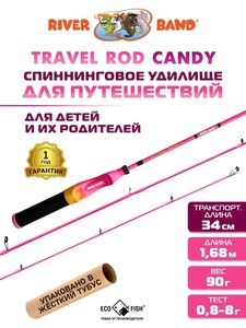 Фото Спиннинг Trevel Candy 168UL 1.68m 0,8-8gr