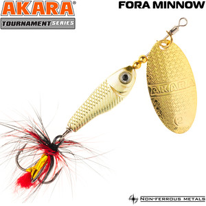 Фото Блесна вертушка Akara Tournament Series Fora Minnow 3 ATFM3-GOL-21