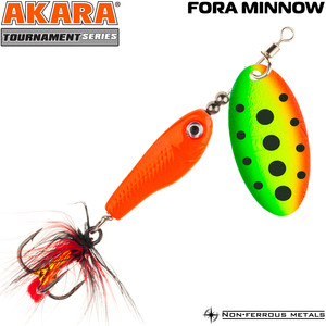 Фото Блесна вертушка Akara Tournament Series Fora Minnow 2 ATFM2-RED-39