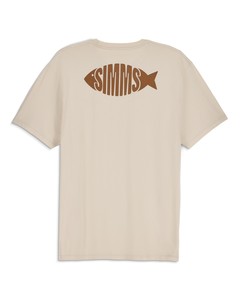 Фото Футболка Simms Logofish T-Shirt, Natural, S