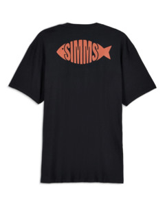 Фото Футболка Simms Logofish T-Shirt, Black, S