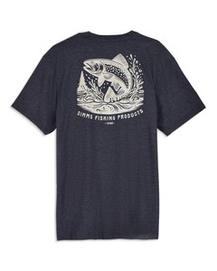Фото Футболка Simms Woodland Leap T-Shirt, Navy, XXL