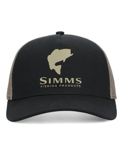 Фото Кепка Simms Double Haul Trucker, Stone Black