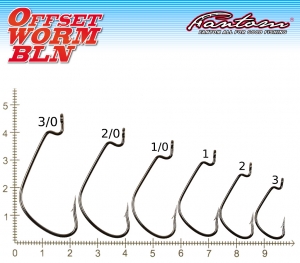 Фото Крючок Fantom SW-0741 Offset worm BLN Size: 3 (5 штук)