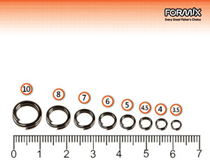 Фото Кольцо Formix YM-6008-#3.5-BN Flatted Split Ring (10шт)