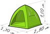 Изображение Палатка ЛОТОС 2С (оранжевый)