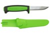 Изображение Нож Morakniv Basic 511 угл.сталь,пласт.ручка(черная)зел.вставка(13466)