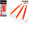 Изображение Снасточка морская Kujira Gummi Makk 10/0 Lumo+Red (3 шт)