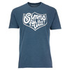 Изображение Футболка Simms Fish It Well Badge T-Shirt, Sailor Blue Heather, 3XL