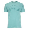 Изображение Футболка Simms Trout Outline T-Shirt, Oil Blue Heather, XL