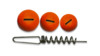 Изображение Набор грузов Strike Pro для подгрузки силикона 16-20-30гр 3шт оранж