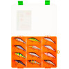 Изображение Коробка FisherBox 250 Orange (250х190х40мм) трансформер 3+12 перегород