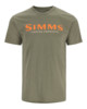 Изображение Футболка Simms Logo T-Shirt, Military Heather, XXL