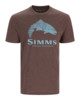 Изображение Футболка Simms Wood Trout Fill T-Shirt, Brown Heather, XL