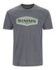 Изображение Футболка Simms Logo Frame T-Shirt, Titanium Heather, M