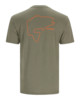 Изображение Футболка Simms Bass Outline T-Shirt, Military Heather, XL