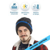 Изображение Шапка водонепроницаемая Dexshell Cuffed Beanie черная с cинем, р. S/M