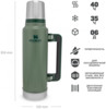 Изображение Термос STANLEY Classic 1,4L (10-12417-001) тёмно-зелёный