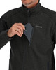 Изображение Пуловер Simms Rivershed Full Zip Fleece Jacket, Black Heather, M