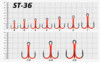 Изображение Тройник Strike Pro крашеный красный ST-36 №1/0 3шт