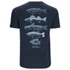 Изображение Футболка Simms Species T-Shirt, Navy Heather, M