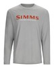 Изображение Футболка Simms Logo LS Shirt, Cinder Heather, XL