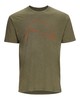 Изображение Футболка Simms Trout Outline T-Shirt, Military Heather, XL