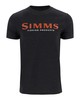 Изображение Футболка Simms Logo T-Shirt, Dark Gunmetal Heather, M