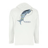 Изображение Термофутболка Simms Tech Hoody - Artist Series, White Tarpon, L