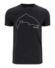 Изображение Футболка Simms Trout Outline T-Shirt, Dark Gunmetal Heather, XXL