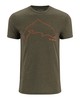 Изображение Футболка Simms Trout Outline T-Shirt, Loden Heather, S