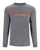 Изображение Футболка Simms Logo LS Shirt, Athletic Heather, S
