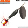 Изображение Блесна вертушка Akara Tournament Series Fora Minnow 4 ATFM4-BL-24