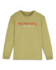 Изображение Футболка Simms Logo LS Shirt, Tent Green, XL